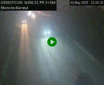 Webcam à l'entrée de Lille en direction du périphérique, à proximité de Mons-en-Baroeul sur la N356