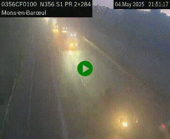 Webcam à l'entrée de Lille en direction du périphérique, à proximité de Mons-en-Baroeul sur la N356