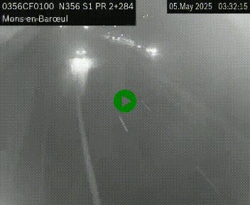 Webcam à l'entrée de Lille en direction du périphérique, à proximité de Mons-en-Baroeul sur la N356
