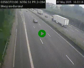 Webcam à l'entrée de Lille en direction du périphérique, à proximité de Mons-en-Baroeul sur la N356