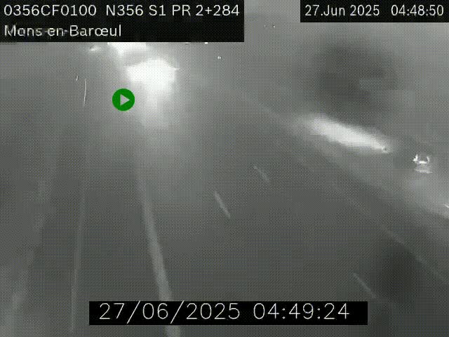 Webcam à l'entrée de Lille en direction du périphérique, à proximité de Mons-en-Baroeul sur la N356