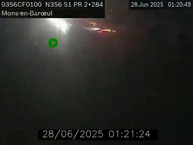 Webcam à l'entrée de Lille en direction du périphérique, à proximité de Mons-en-Baroeul sur la N356