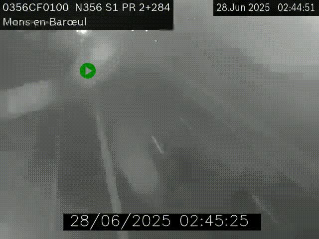 Webcam à l'entrée de Lille en direction du périphérique, à proximité de Mons-en-Baroeul sur la N356