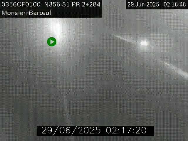 Webcam à l'entrée de Lille en direction du périphérique, à proximité de Mons-en-Baroeul sur la N356