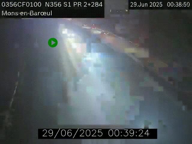 Webcam à l'entrée de Lille en direction du périphérique, à proximité de Mons-en-Baroeul sur la N356