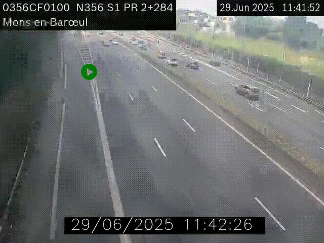 Webcam à l'entrée de Lille en direction du périphérique, à proximité de Mons-en-Baroeul sur la N356