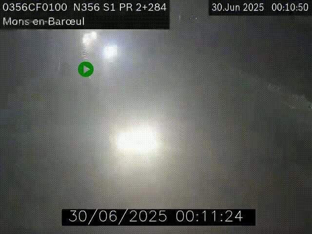 Webcam à l'entrée de Lille en direction du périphérique, à proximité de Mons-en-Baroeul sur la N356