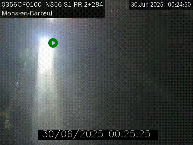 Webcam à l'entrée de Lille en direction du périphérique, à proximité de Mons-en-Baroeul sur la N356