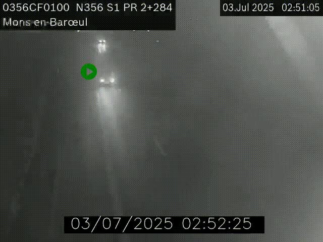 Webcam à l'entrée de Lille en direction du périphérique, à proximité de Mons-en-Baroeul sur la N356