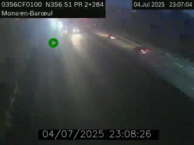Webcam à l'entrée de Lille en direction du périphérique, à proximité de Mons-en-Baroeul sur la N356