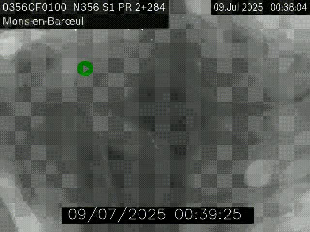 Webcam à l'entrée de Lille en direction du périphérique, à proximité de Mons-en-Baroeul sur la N356