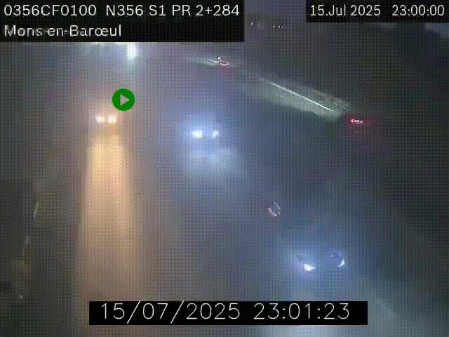 Webcam à l'entrée de Lille en direction du périphérique, à proximité de Mons-en-Baroeul sur la N356