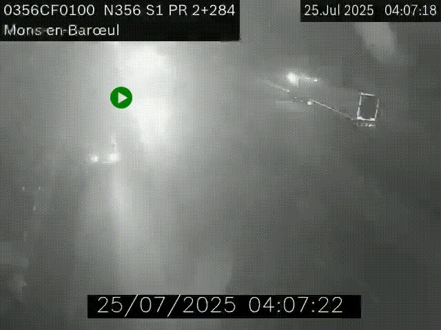 Webcam à l'entrée de Lille en direction du périphérique, à proximité de Mons-en-Baroeul sur la N356