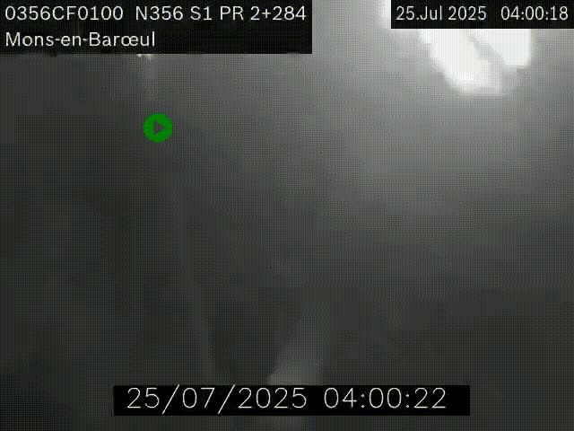 Webcam à l'entrée de Lille en direction du périphérique, à proximité de Mons-en-Baroeul sur la N356
