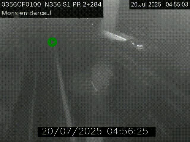 Webcam à l'entrée de Lille en direction du périphérique, à proximité de Mons-en-Baroeul sur la N356