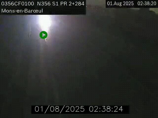 Webcam à l'entrée de Lille en direction du périphérique, à proximité de Mons-en-Baroeul sur la N356
