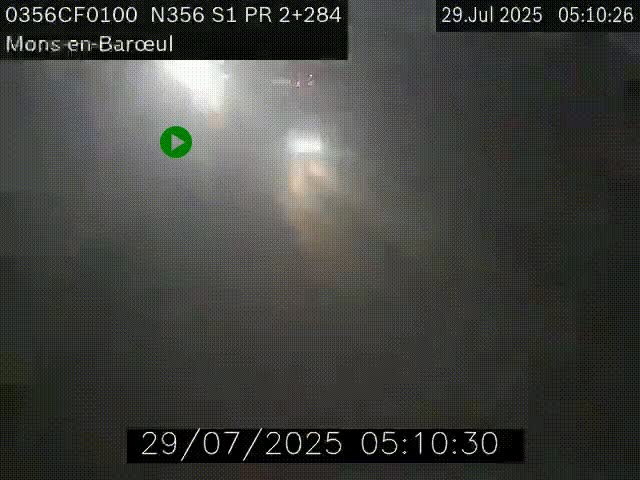 Webcam à l'entrée de Lille en direction du périphérique, à proximité de Mons-en-Baroeul sur la N356
