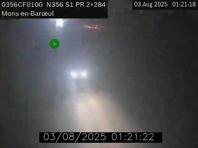 Webcam à l'entrée de Lille en direction du périphérique, à proximité de Mons-en-Baroeul sur la N356