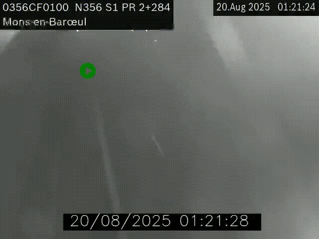 Webcam à l'entrée de Lille en direction du périphérique, à proximité de Mons-en-Baroeul sur la N356