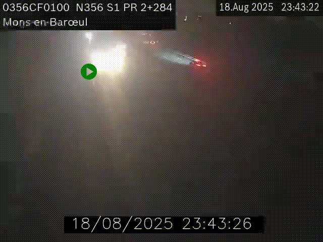 Webcam à l'entrée de Lille en direction du périphérique, à proximité de Mons-en-Baroeul sur la N356