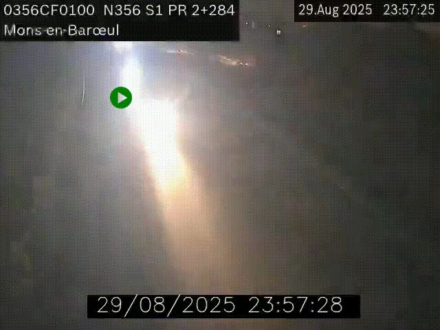 Webcam à l'entrée de Lille en direction du périphérique, à proximité de Mons-en-Baroeul sur la N356