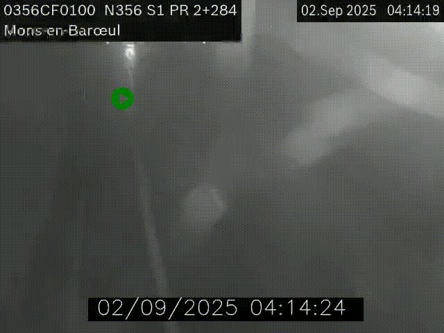 Webcam à l'entrée de Lille en direction du périphérique, à proximité de Mons-en-Baroeul sur la N356