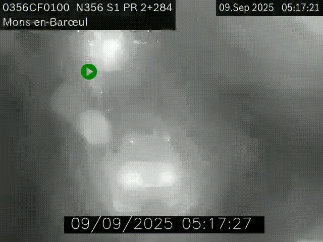 Webcam à l'entrée de Lille en direction du périphérique, à proximité de Mons-en-Baroeul sur la N356