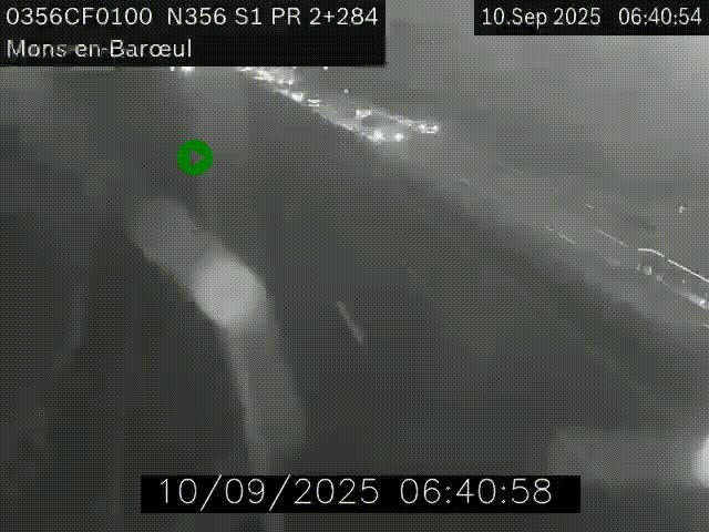 Webcam à l'entrée de Lille en direction du périphérique, à proximité de Mons-en-Baroeul sur la N356