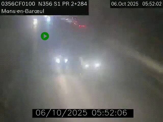 Webcam à l'entrée de Lille en direction du périphérique, à proximité de Mons-en-Baroeul sur la N356