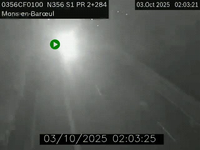 Webcam à l'entrée de Lille en direction du périphérique, à proximité de Mons-en-Baroeul sur la N356