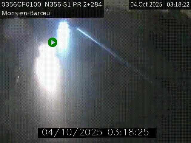 Webcam à l'entrée de Lille en direction du périphérique, à proximité de Mons-en-Baroeul sur la N356