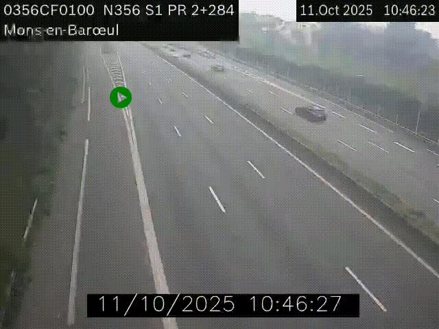 Webcam à l'entrée de Lille en direction du périphérique, à proximité de Mons-en-Baroeul sur la N356