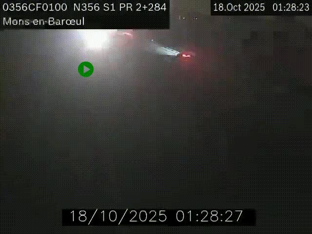 Webcam à l'entrée de Lille en direction du périphérique, à proximité de Mons-en-Baroeul sur la N356