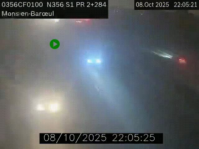 Webcam à l'entrée de Lille en direction du périphérique, à proximité de Mons-en-Baroeul sur la N356