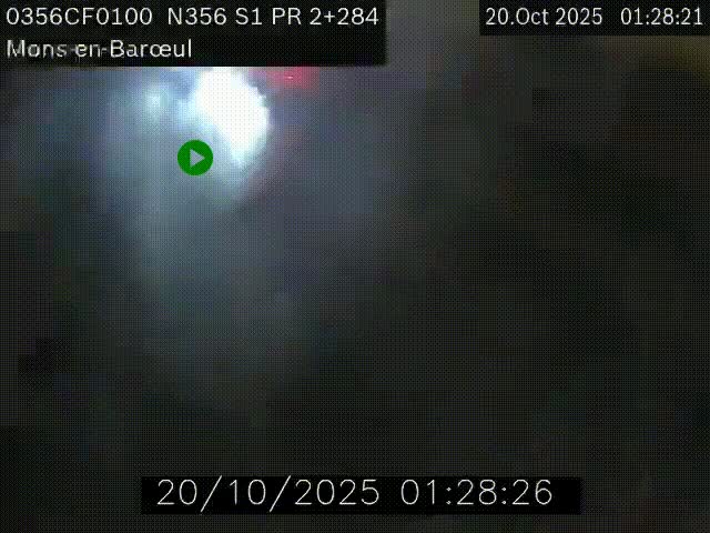 Webcam à l'entrée de Lille en direction du périphérique, à proximité de Mons-en-Baroeul sur la N356