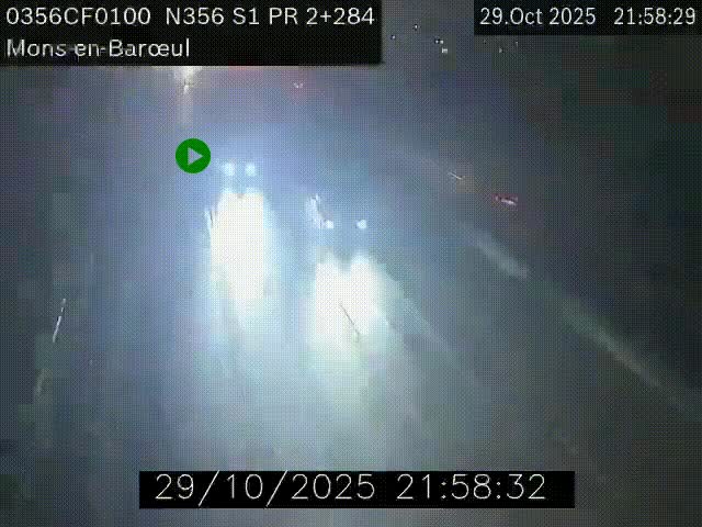 Webcam à l'entrée de Lille en direction du périphérique, à proximité de Mons-en-Baroeul sur la N356