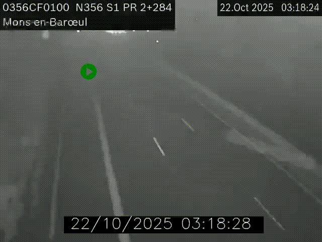 Webcam à l'entrée de Lille en direction du périphérique, à proximité de Mons-en-Baroeul sur la N356