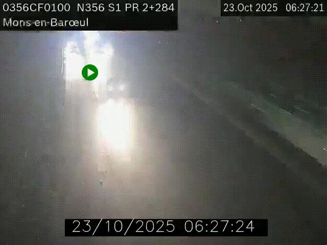 Webcam à l'entrée de Lille en direction du périphérique, à proximité de Mons-en-Baroeul sur la N356