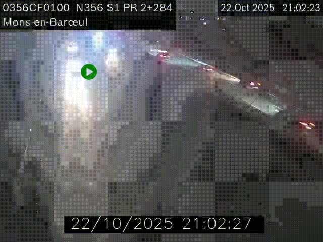 Webcam à l'entrée de Lille en direction du périphérique, à proximité de Mons-en-Baroeul sur la N356