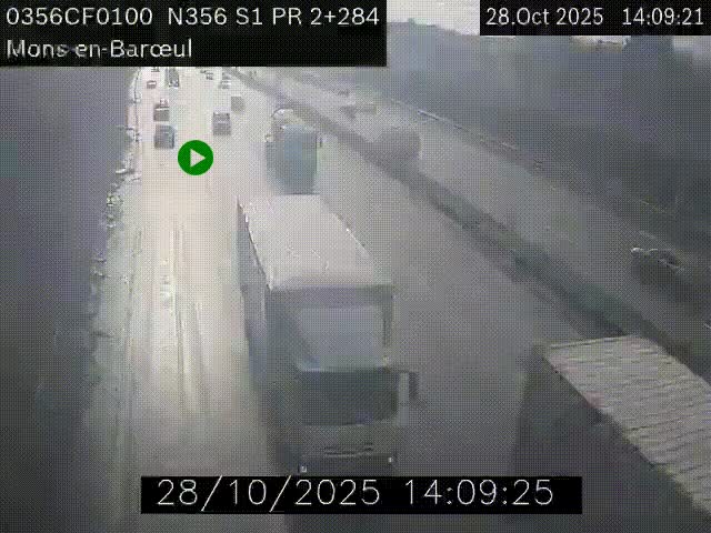 Webcam à l'entrée de Lille en direction du périphérique, à proximité de Mons-en-Baroeul sur la N356