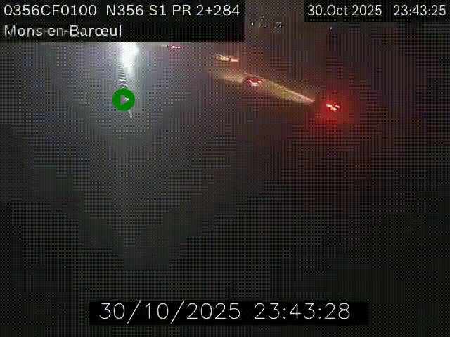 Webcam à l'entrée de Lille en direction du périphérique, à proximité de Mons-en-Baroeul sur la N356