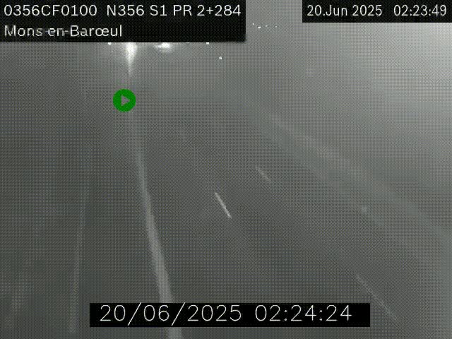 Webcam à l'entrée de Lille en direction du périphérique, à proximité de Mons-en-Baroeul sur la N356