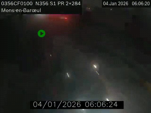 Webcam à l'entrée de Lille en direction du périphérique, à proximité de Mons-en-Baroeul sur la N356
