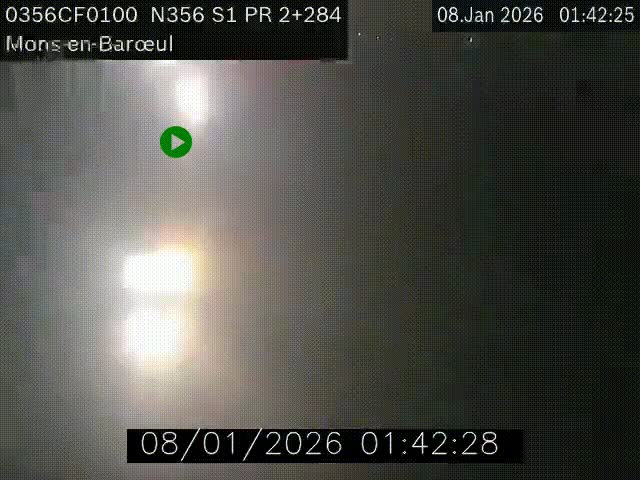 Webcam à l'entrée de Lille en direction du périphérique, à proximité de Mons-en-Baroeul sur la N356