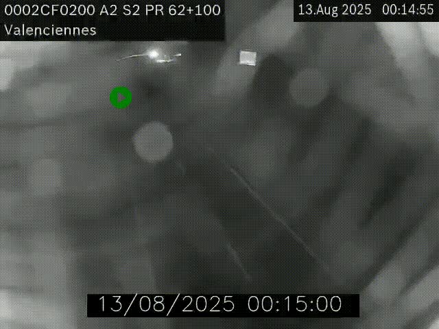 <h2>Webcam autoroute A2 à Valenciennes. Vue orientée vers Maubeuge et Mons (Belgique)</h2>