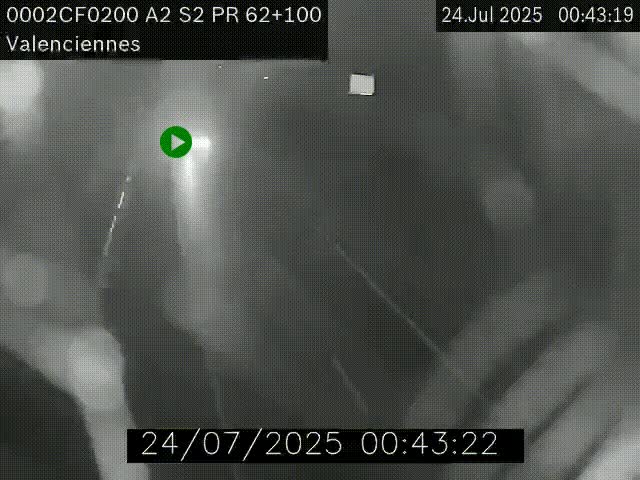 <h2>Webcam autoroute A2 à Valenciennes. Vue orientée vers Maubeuge et Mons (Belgique)</h2>