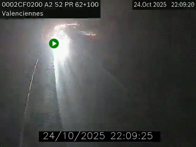 <h2>Webcam autoroute A2 à Valenciennes. Vue orientée vers Maubeuge et Mons (Belgique)</h2>