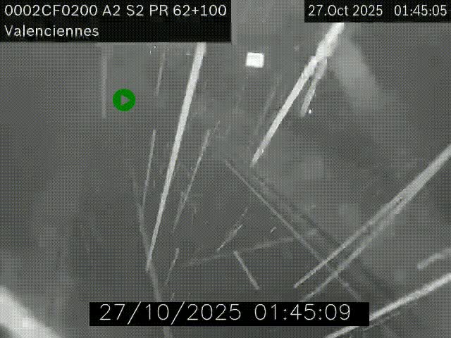 <h2>Webcam autoroute A2 à Valenciennes. Vue orientée vers Maubeuge et Mons (Belgique)</h2>