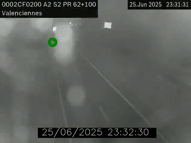 <h2>Webcam autoroute A2 à Valenciennes. Vue orientée vers Maubeuge et Mons (Belgique)</h2>