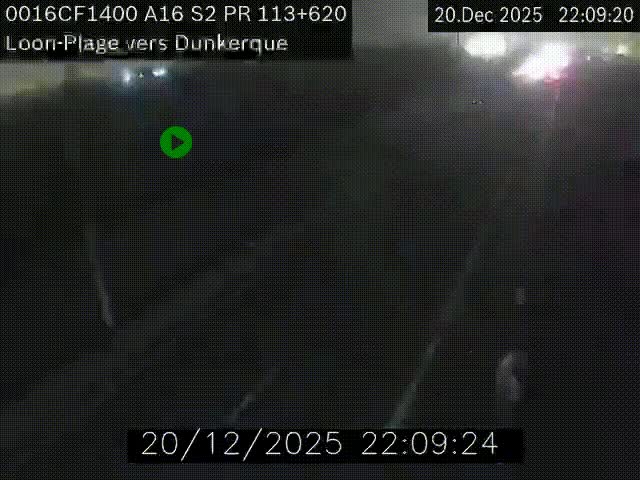 <h2>Webcam autoroute A16 à hauteur de Loon-Plage. Vue orientée vers Dunkerque et la Belgique.</h2>